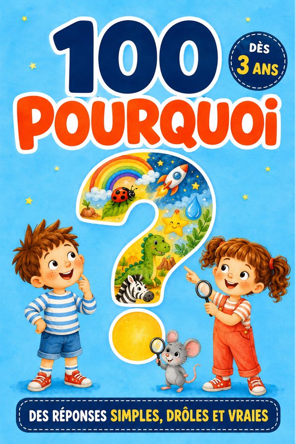 Couverture — 100 Pourquoi : Ma Première Encyclopédie des Enfants Curieux